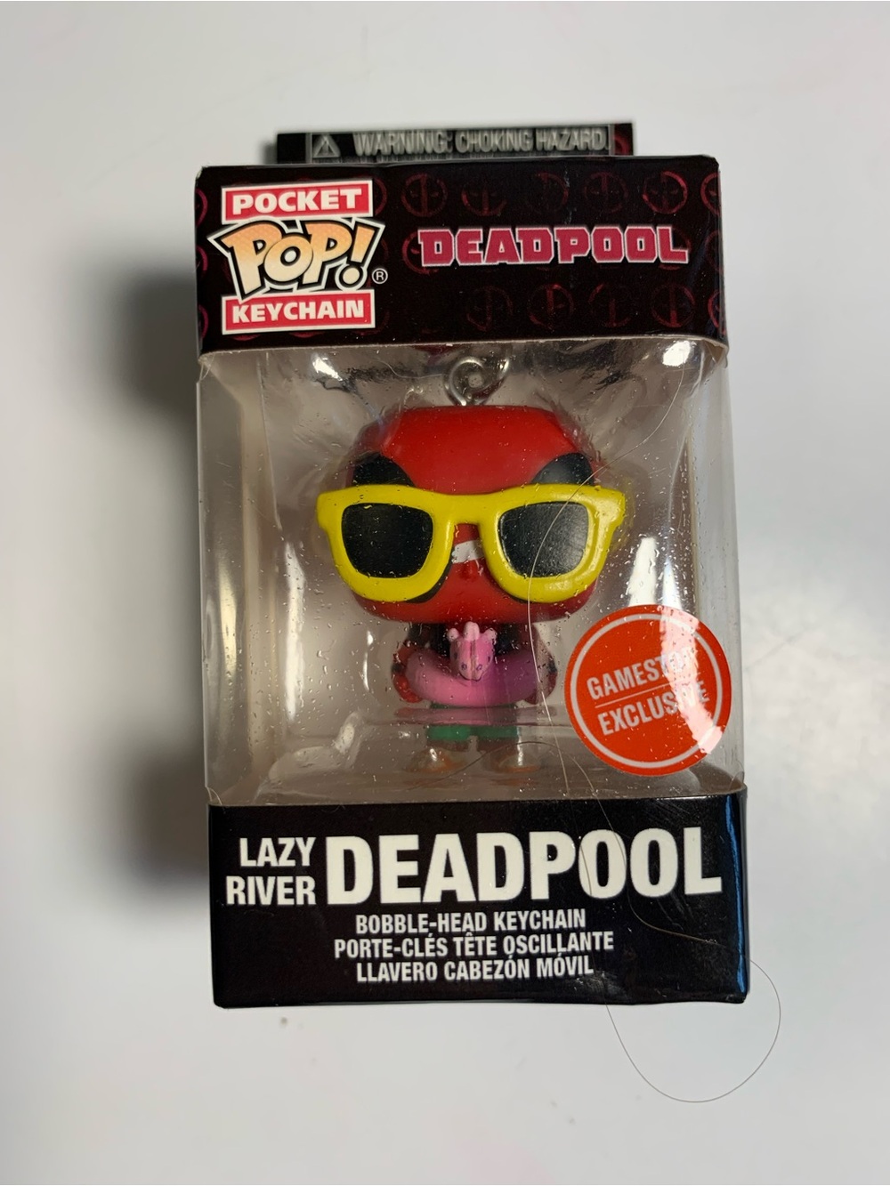 Funko Pocket Pop! Keychain Deadpool in Yellow Sunglasses and Red Suit